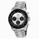 Invicta Silver And Black Dial Fixed Black Ion-plated Showing Tachymeter Markings Band Watch #23121 (Men Watch)
