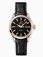 Omega 34mm Automatic Chronometer Aqua Terra Black Dial Rose Gold Case With Black Leather Strap Watch #231.23.34.20.01.002 (Women Watch)
