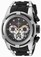 Invicta Chronograph Date Black Silicone Disney Limited Edition Watch # 23236 (Men Watch)