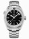 Omega 45.5mm Automatic Chronometer Planet Ocean Big Size Black Dial Stainless Steel Case, Diamonds On Bezel With Stainless Steel Bracelet Watch #232.15.46.21.01.001 (Men Watch)