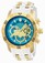 Invicta Pro Diver Quartz Chronograph Date White Silicone Watch # 23423 (Men Watch)