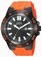 Invicta Pro Diver Quartz Analog Date Orange Polyurethane Watch # 23514 (Men Watch)