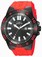 Invicta Pro Diver Quartz Analog Date Red Polyurethane Watch # 23515 (Men Watch)