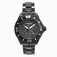 Invicta Black Lava Dial Uni-directional Rotating Black Ion-plated Band Watch #23579 (Men Watch)