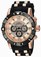 Invicta Pro Diver Quartz Chronograph Date Black Polyurethane Watch # 23711 (Men Watch)