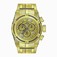 Invicta Gold Dial Fixed Yellow Gold-tone Band Watch #23913 (Men Watch)