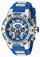 Invicta Blue And Blue Glass Fiber Quartz Watch #24231 (Men Watch)