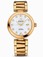 Omega 34mm Ladymatic White Mother Of Pearl Dial Yellow Gold Case, Diamonds With Yellow Gold Bracelet Watch #425.60.34.20.55.002 (Women Watch)