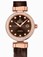 Omega 34mm Ladymatic Brown Dial Rose Gold Case, Diamonds With Brown Leather Strap Watch #425.68.34.20.63.001 (Women Watch)