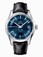Omega 41mm Automatic Hour Vision Blue Dial Stainless Steel Case With Black Leather Strap Watch #431.33.41.21.03.001 (Men Watch)