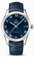 Omega Blue Dial Crocodile Leather Band Watch #433.13.41.21.03.001 (Men Watch)