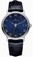 Blancpain Villeret Automatic Blue Roman Numerals Date Dial 18ct White Gold Case Leather Watch# 6223C-1529-55A (Men Watch)