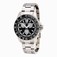 Invicta Black Dial Fixed Stainless Steel With Grey Aluminium Top Rin Watch #7005 (Men Watch)