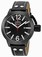 Invicta Black Dial Fixed Black Ion-plated Band Watch #7324 (Men Watch)