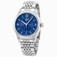 Oris Blue Dial Stainless Steel Band Watch #73375944035MB (Men Watch)