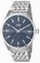 Oris Blue Dial Stainless Steel Band Watch #73376424035MB (Men Watch)