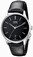 Oris Automatic Black Dial Date Black Leather Watch # 73376814084LS (Men Watch)