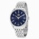 Oris Blue Dial Fixed Stainless Steel Band Watch #733-7713-4035MB (Men Watch)