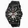 Invicta Black Dial Fixed Black Ion-plated Band Watch #7446 (Men Watch)