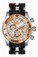 Invicta Rose Gold Dial Polyurethane/stainless Steel Band Watch #80026 (Men Watch)