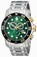 Invicta Green Dial Ion Plated Stainless Steel Watch #80046 (Men Watch)