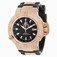 Invicta Black Dial Uni-directional Rotating Rose Gold-plated Band Watch #80428 (Men Watch)