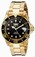 Invicta Black Dial 23k-gold-plated-stainless-steel Band Watch #8929 (Men Watch)
