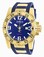 Invicta Blue Dial Stainless Steel Band Watch #90057 (Men Watch)