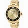 Invicta Gold Dial Stainless Steel Watch #90195 (Men Watch)