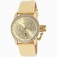 Invicta Gold Dial Leather Watch #90222 (Men Watch)