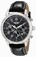 Invicta Quartz Chronograph Date Black Leather Watch # 90242-001 (Men Watch)