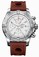 Breitling Automatic White Chronograph With Index Hour Markers Dial Brown Ocean Racer Rubber (also Available In Black) Band Watch #A1337011/A660-BRORD (Men Watch)