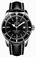 Breitling Automatic Black With Index Markers And Date At 3 Dial Black Leather Band Watch #A1732124/BA61-LS (Men Watch)