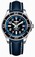 Breitling Automatic Black With Abyss Blue Flange, Luminescent Arabic Numerals And Markers, Date At 3 Dial Blue Calfskin Leather Band Watch #A1736402/BA30-LST (Men Watch)