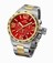 TW Steel Red Dial Stainless Steel Watch #CB74 (Women Watch)