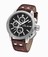 TW Steel Black Dial Chronograph Date Brown Leather Watch # CE7006 (Women Watch)
