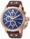 TW Steel Blue Dial Stainless Steel Plated Watch # CE7017 (Men Watch)