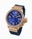 TW Steel Canteen Automatic Date Blue Leather Watch # CS65 (Men Watch)