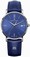 Maurice Lacroix Quartz Analog Date Blue Leather Watch # EL1087-SS001-410-1 (Men Watch)