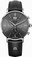 Maurice Lacroix Quartz Chronograph Date Black Leather Watch # EL1088-SS001-811-1 (Men Watch)