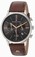 Maurice Lacroix Quartz Chronograph Date Brown Leather Watch # EL1098-SS001-311-1 (Men Watch)