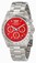 Invicta Red Dial Stainless Steel Band Watch #INVICTA-14380 (Men Watch)