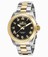 Invicta Black Dial Steel And 18k Gold Band Watch #INVICTA-16741 (Men Watch)