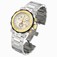 Invicta White Dial Gold-tone-stainless-steel Band Watch #INVICTA-6135 (Men Watch)