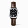 Longines Automatic Black Dial Stainless Steel Case With Brown Leather Strap Watch #L2.142.4.51.2 (Women Watch)