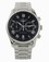 Longines Automatic Brushed And Polished Stainless Steel Black Chronograph With Date At 6 Dial Brushed And Polished Stainless Steel Band Watch #L2.629.4.51.6 (Men Watch)