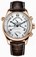 Longines Master Collection Automatic Silver Dial Arabic Numerals Retrograde 18ct Rose Gold Bezel Brown Leather Watch# L2.716.8.78.3 (Men Watch)