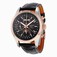 Longines Black Dial Fixed Rose Gold Pvd Band Watch #L2.798.5.52.3 (Men Watch)