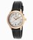 Maurice Lacroix Silver-tone Dial Genuine Alligator Watch #MLACROIX-LC6003-PG101-130 (Women Watch)