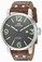TW Steel Automatic Black Dial Date Brown Leather Watch # MS16 (Men Watch)